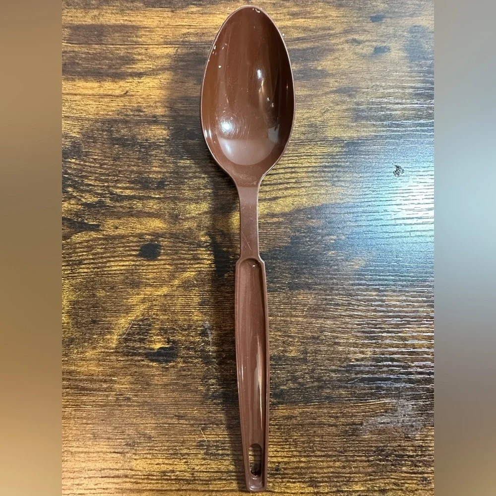 Vintage EKCO Nylon Plastic Serving Spoon‎ Ladel Brown USA